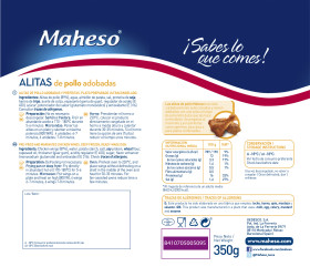 Alitas de Pollo adobadas (bolsa de 350g) - 5 Océanos
