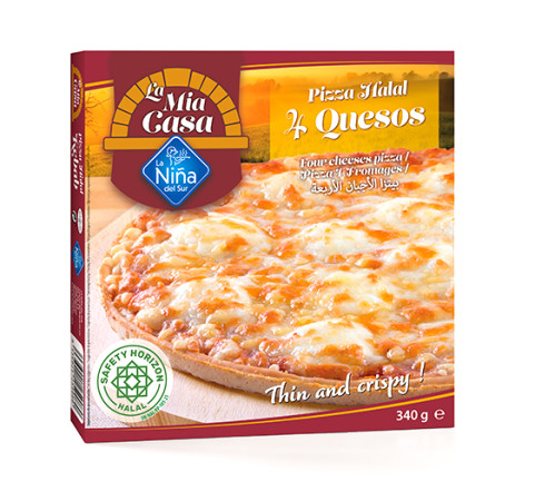 Pizza 4 Quesos Halal (1ud x 340g)