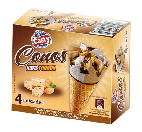 Cono Nata y Turrón (pack de 4uds)