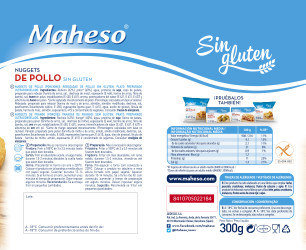 Nuggets de Pollo sin gluten (bolsa de 300g) sin gluten - 5 Océanos