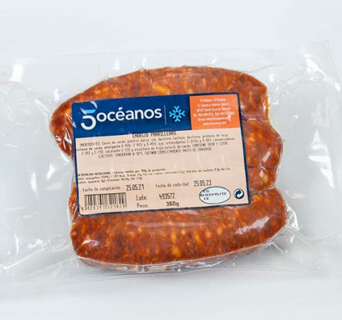 Chorizo parrillero rojo (4uds 360g)