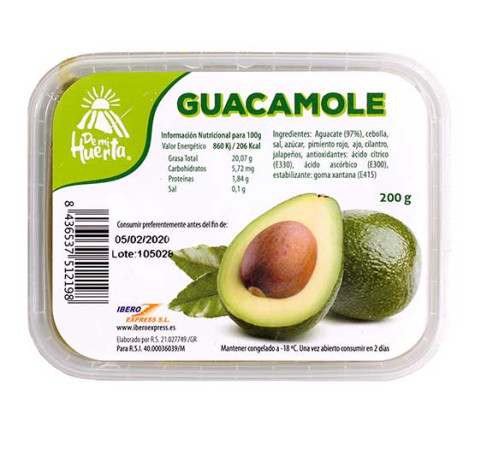Guacamole (tarrina de 200g)