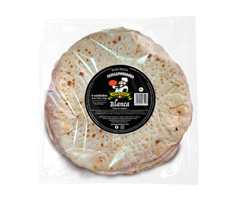 Base pizza clásica blanca (bolsa 4uds x 135g)