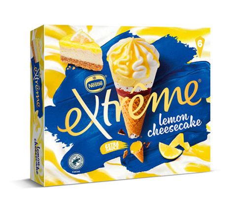 Cono Extreme Cheesecake de Limón (pack de 6uds)