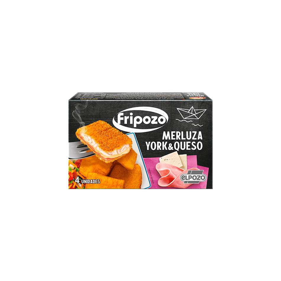 Merluza empanada rellena de jamón y queso (pack 320g) - 5 Océanos