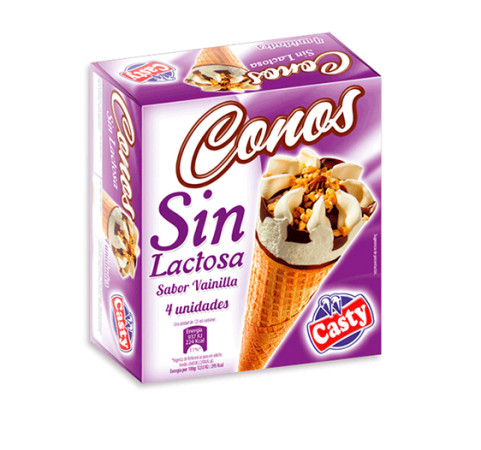 Cono Vainilla sin Lactosa (Pack 4 x 125ml)