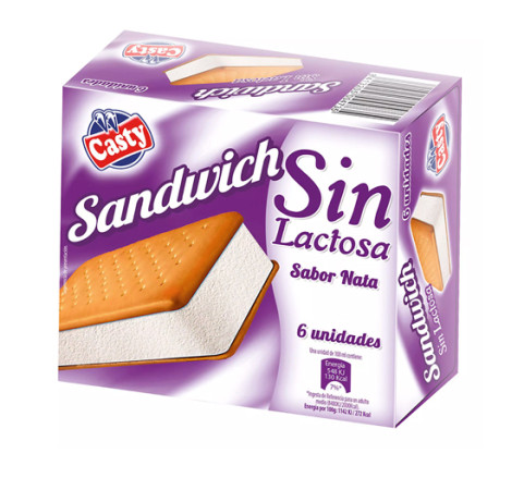 Sandwich Nata sin Lactosa (Pack 6 x 100ml)