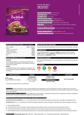 Hamburgesa Burkebab (3uds x 80g)