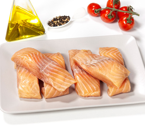 Porciones de Salmón sin piel (bolsa de 1kg)