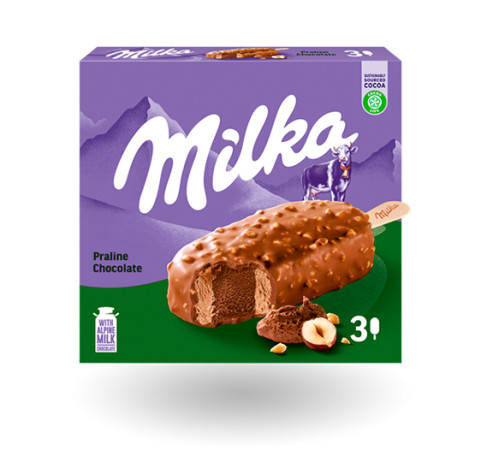 Milka Bombón Praliné (pack 3uds x 90ml)