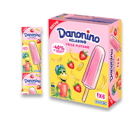 Danonino fresa/plátano (pack 6uds x 50ml)