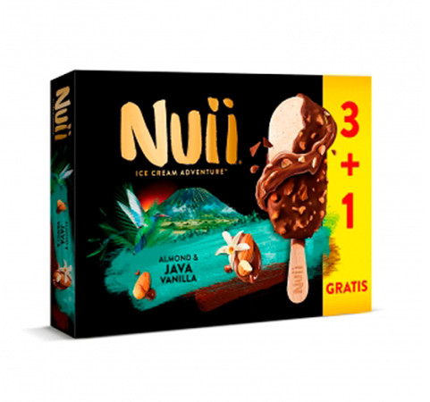 Bombón Nuii Almendrado con Vainilla/Java (pack 4uds x 90ml)