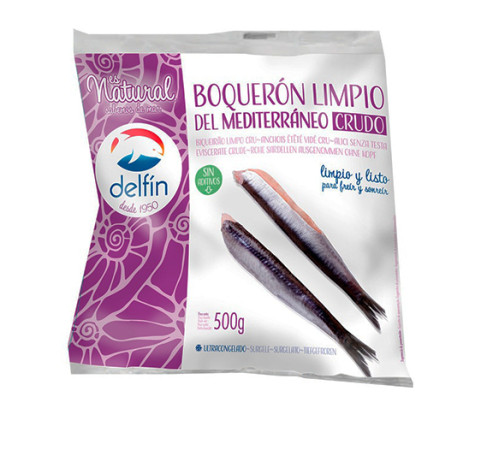 Boquerón crudo limpio (bolsa de 500g)