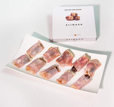 Datiles con bacon (estuche de 250g)