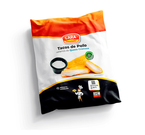 Taco de Pollo relleno de Queso cremoso (bolsa de 300g)