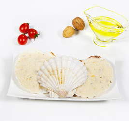 Vieira con Rape y Gambas...