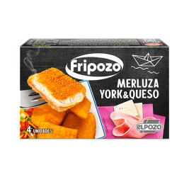 Merluza empanada rellena de...