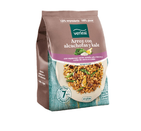 Arroz con kale y alcachofa (bolsa de 350g)