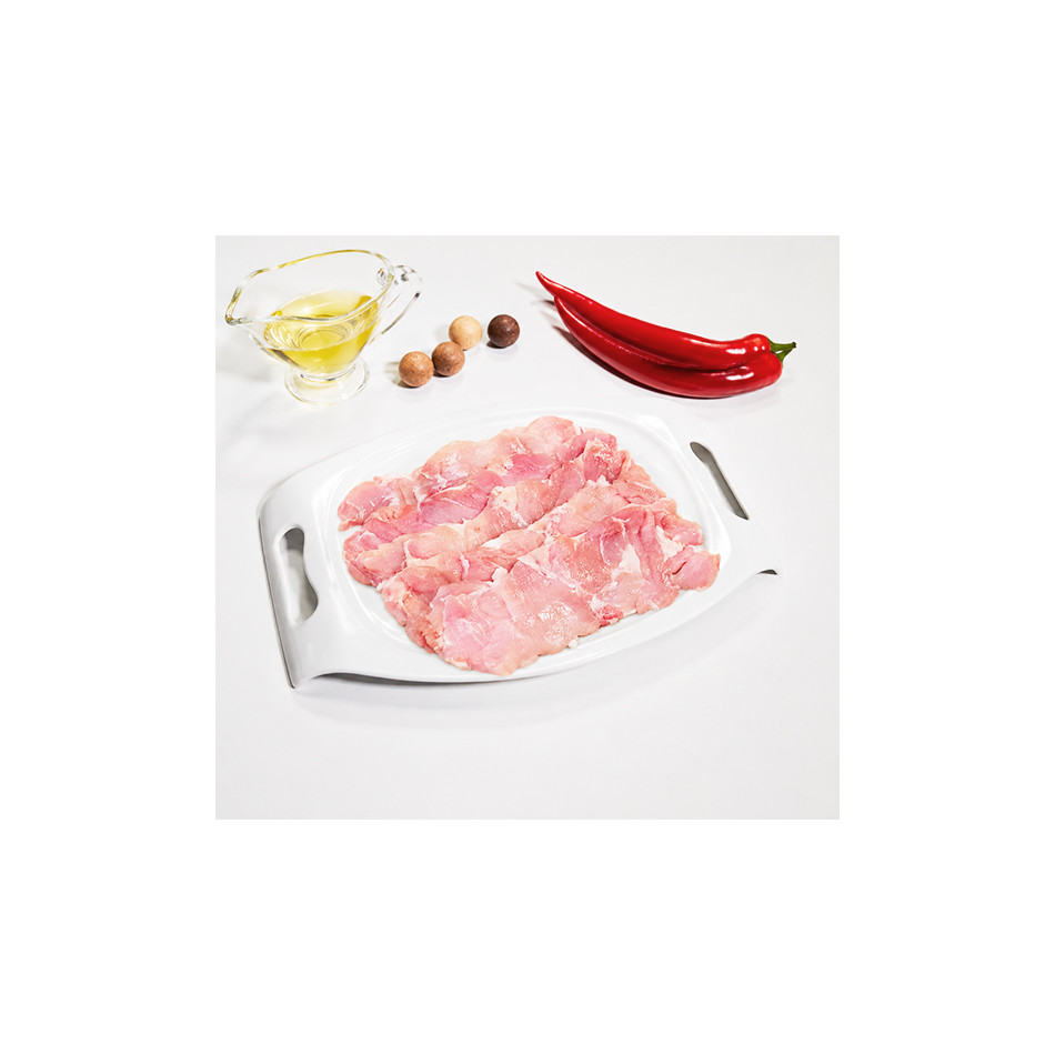 Contramuslo de pollo fileteado