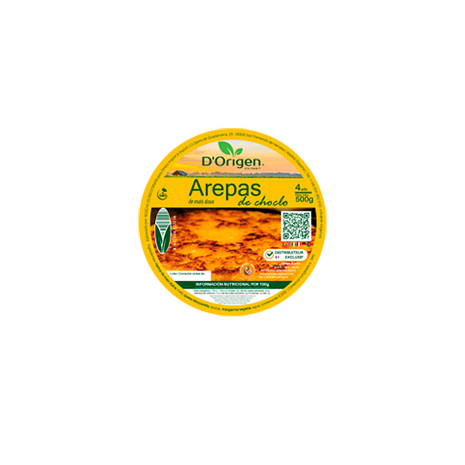 Arepa de Choclo con queso (pack 500g)