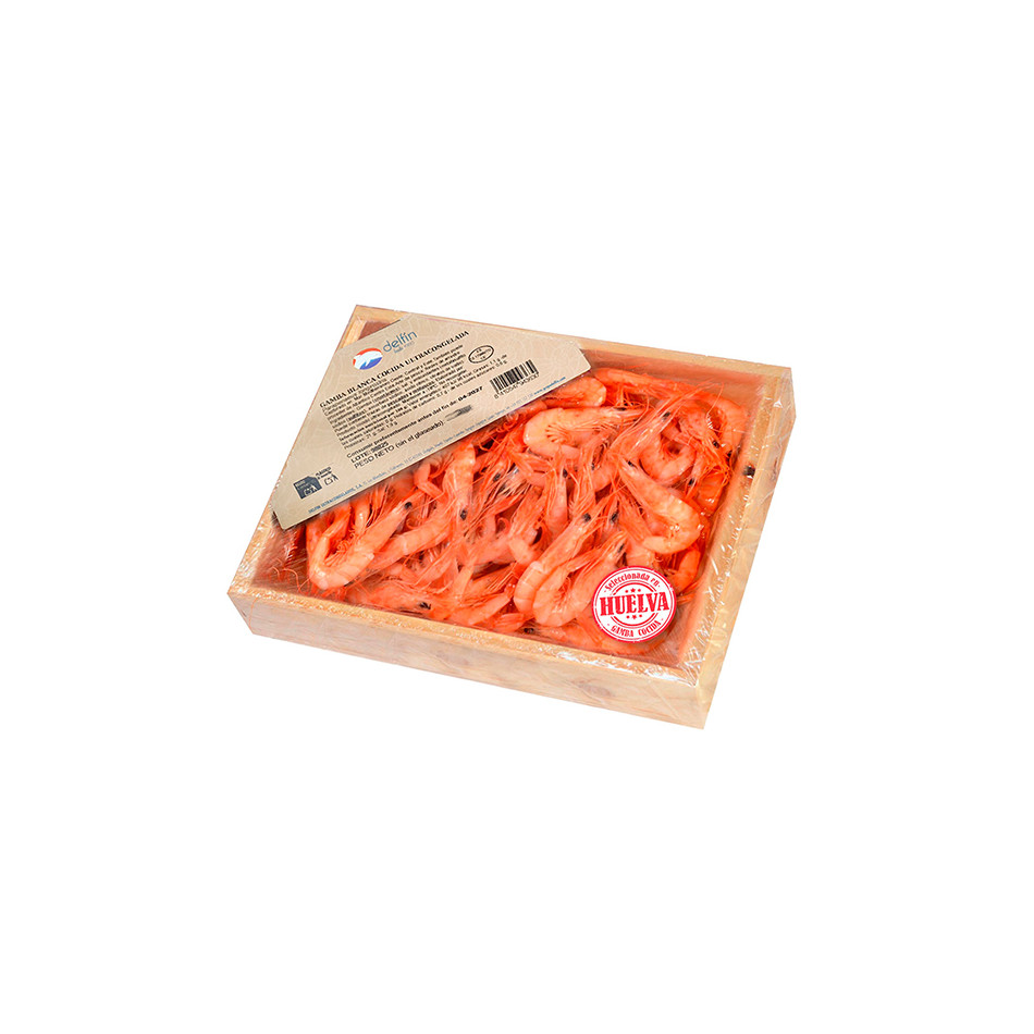 Gamba roja cocida de Huelva (estuche de 800g)