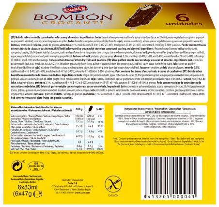 Bombón crocanti (pack 6 x 83ml)