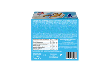 Sandwich de Nata (pack 6uds x 115ml)