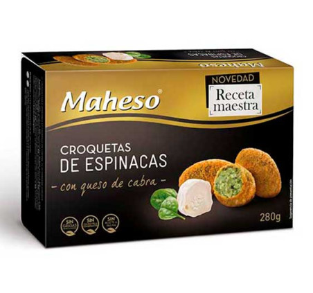 Croqueta de espinaca y queso de cabra (estuche de 280g)
