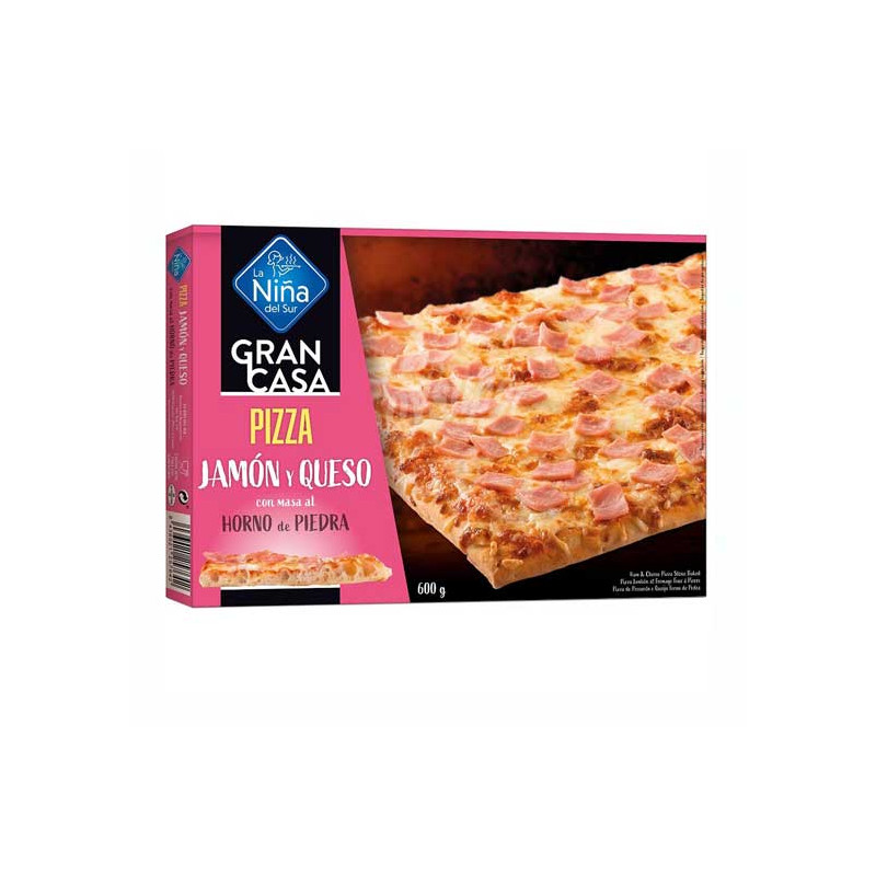 Pizza de jamón y queso Horno Piedra (ud 600g)