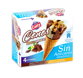 Cono vainilla y chocolate...