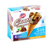 Cono vainilla y chocolate sin azúcar (pack de 4uds)