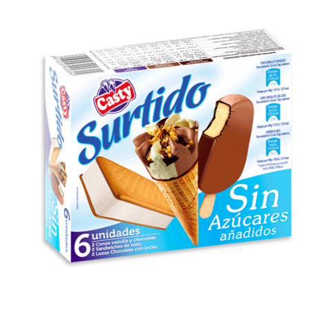 Surtido sin azucar añadido (pack de 6 uds)