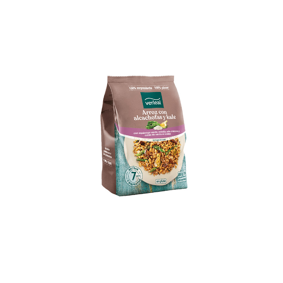 Arroz con kale y alcachofa (bolsa de 350g)