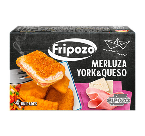Merluza empanada rellena de jamón y queso (pack 320g)