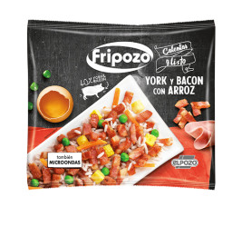 York y bacon con arroz...