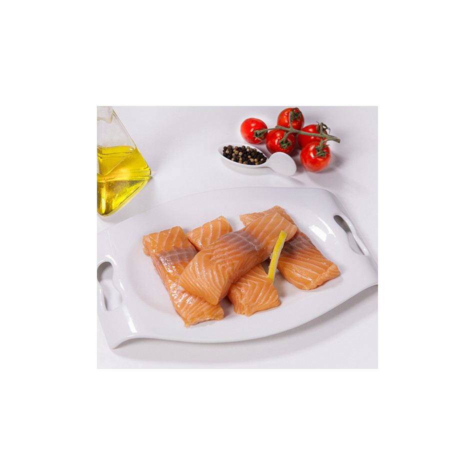 Lomitos de Salmón (Salar) sin piel Bolsa 250g