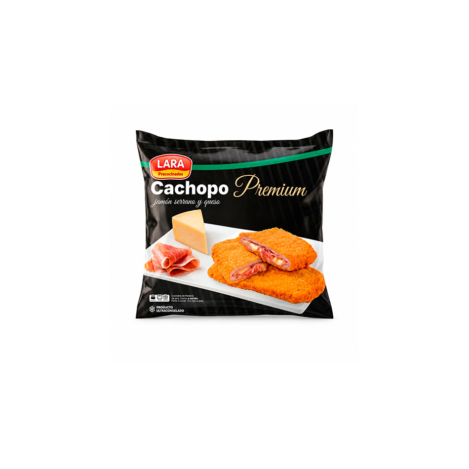 Cachopo ternera relleno jamón serrano/queso (bandeja 320g)