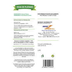 Hoja de plátano (1ud 500g)